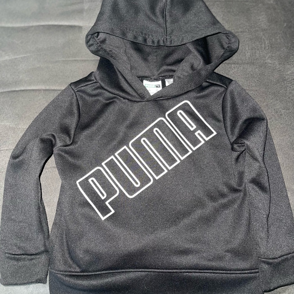 Puma black toddler hoodie size 18 months